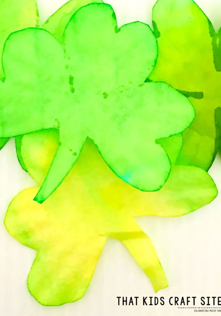 Coffee Filter Shamrock Craft