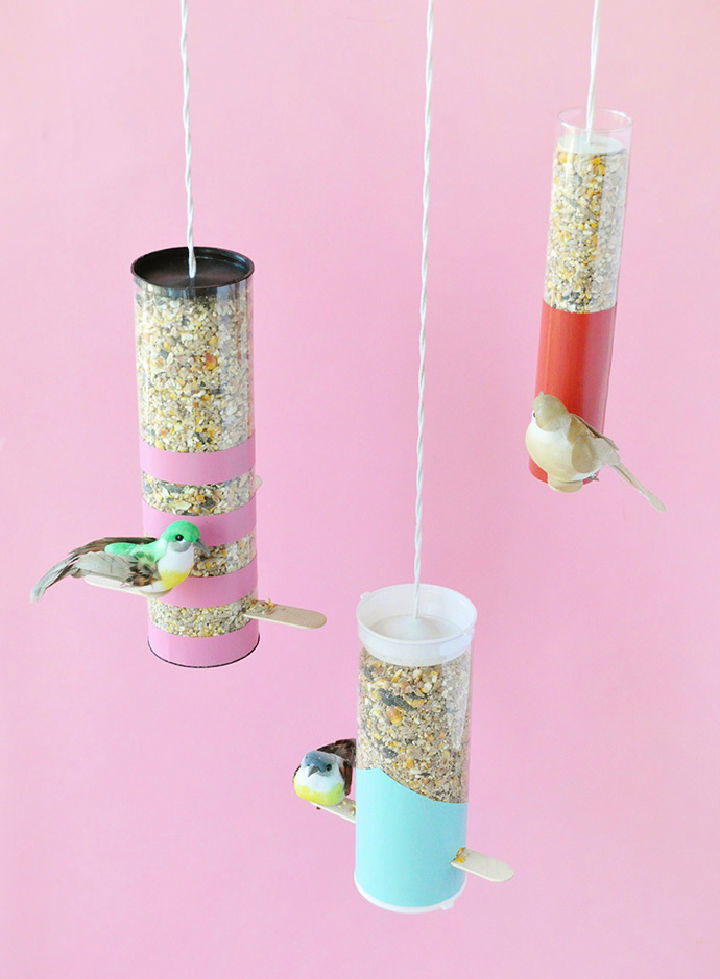 Color Block Bird Feeders Craft