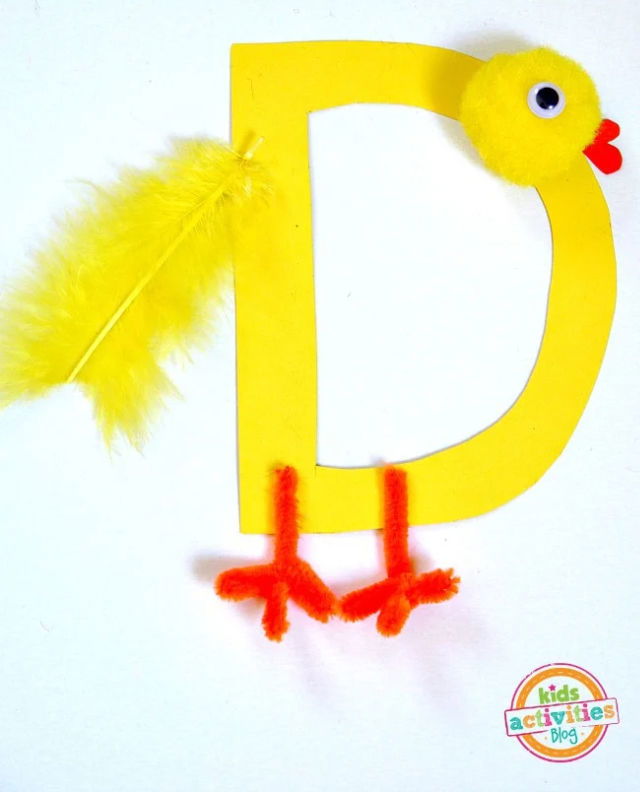 D is for Duck Preschoolers Craft