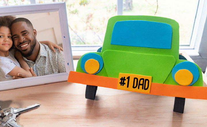 DIY D Foam Car Father’s Day Card