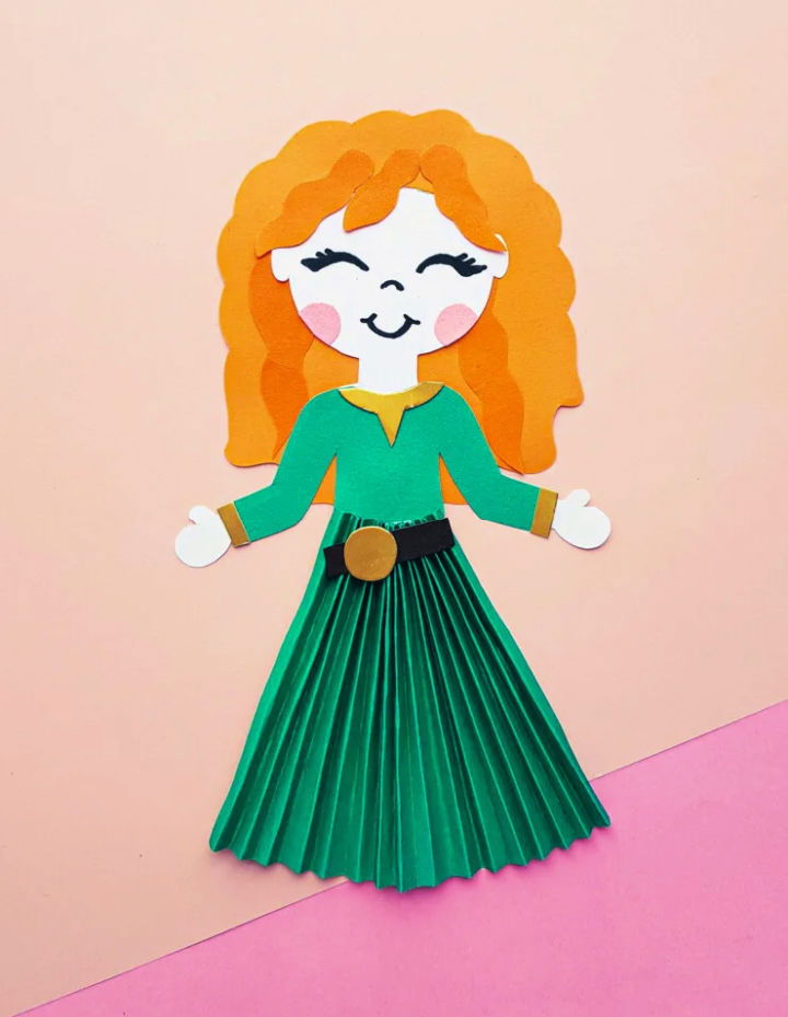 DIY Disney Princess Merida Paper Doll