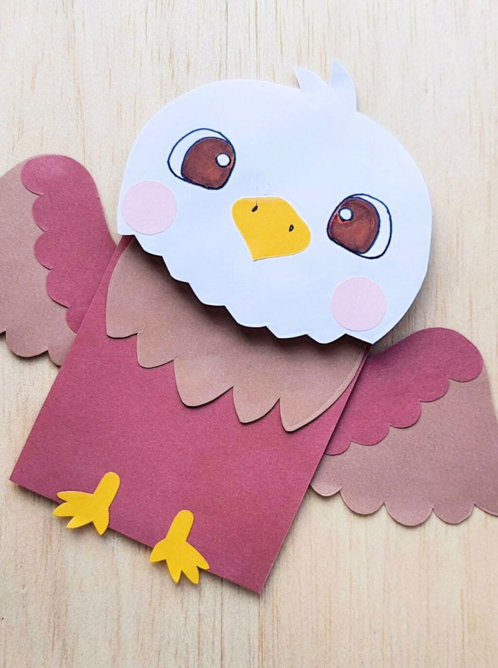 DIY Eagle Paper Bag Puppet