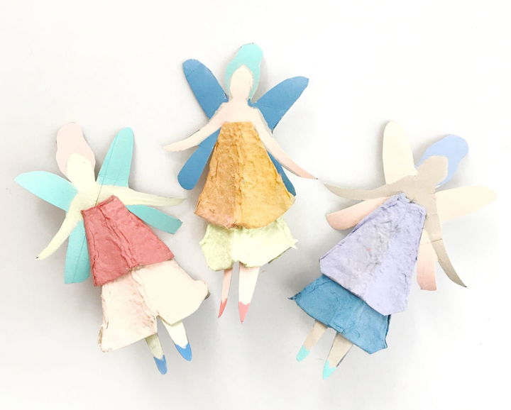 DIY Fairy Dolls With Egg Carton