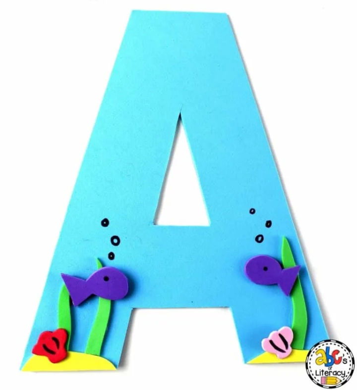 DIY Letter A Aquarium