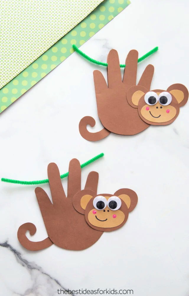 DIY Monkey Handprint