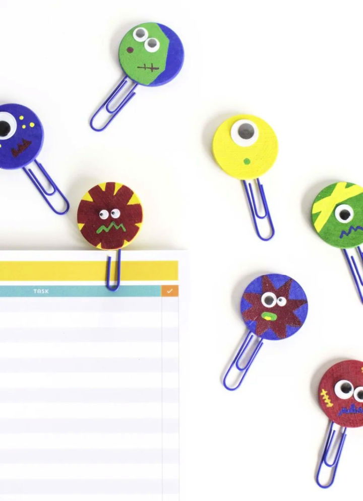 DIY Monster Colorful Paperclips