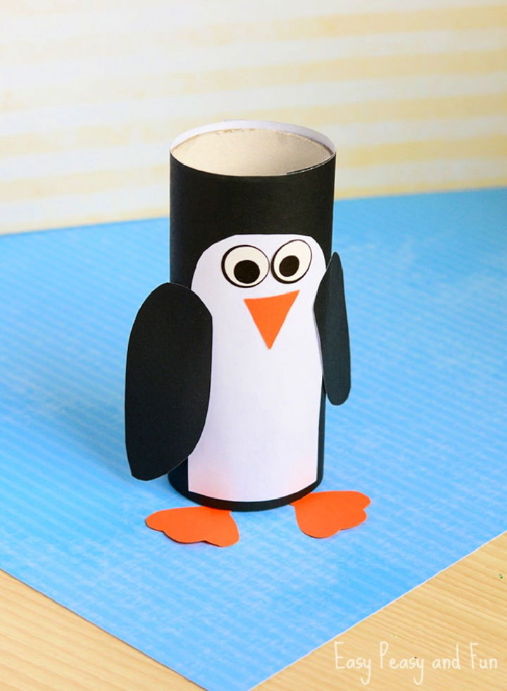 DIY Paper Roll Penguin