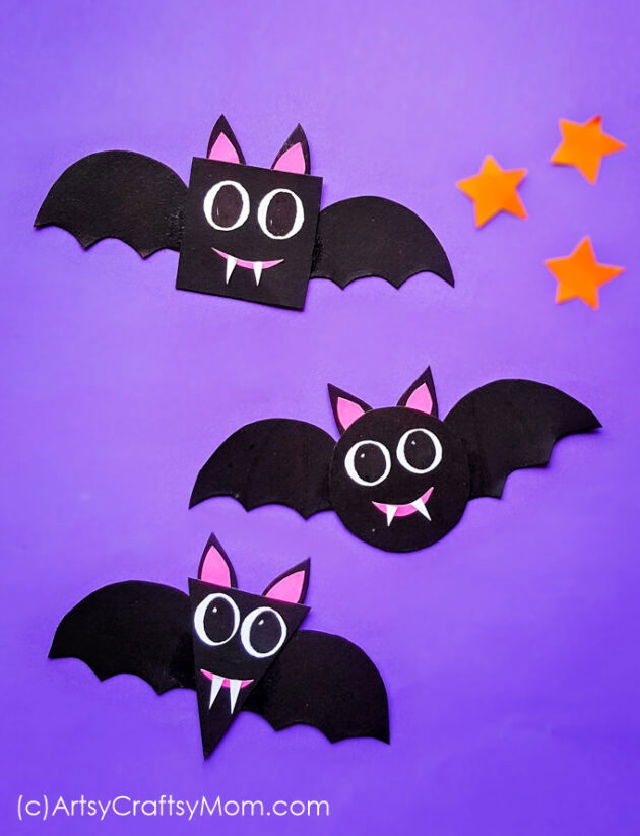 DIY Shape Bats Paper for Kindergarten