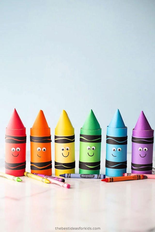 DIY Toilet Paper Roll Crayons