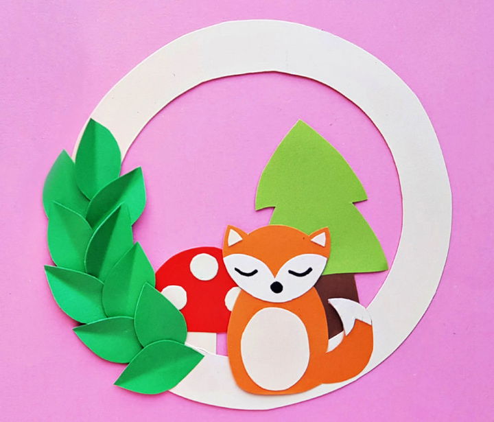 DIY Woodland Animal Wreath