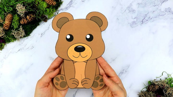 Cut and Paste Woodland Bear