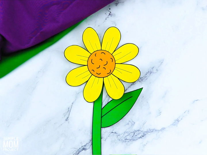 Daisy Craft Free Template