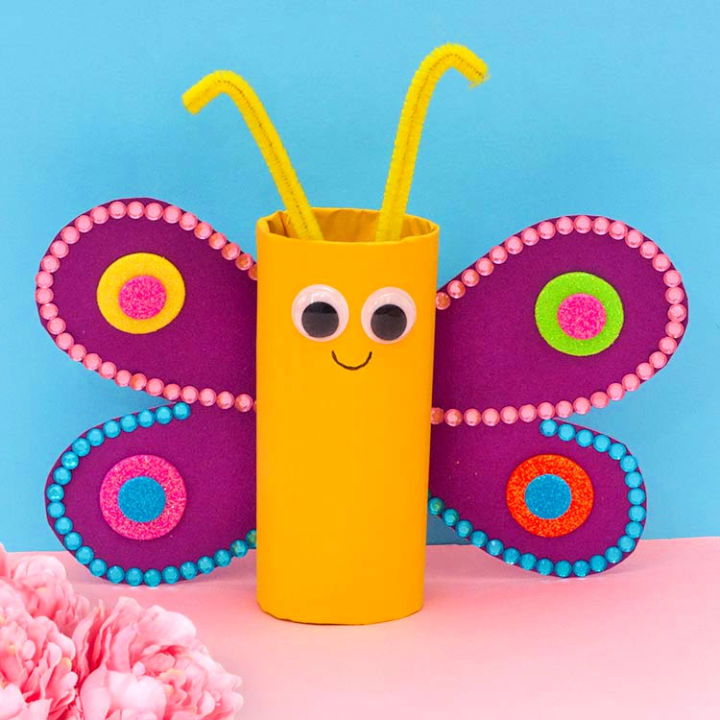 Easy DIY Cardboard Tube Butterfly