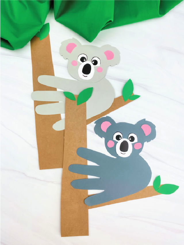 easy Koala Handprint Activity 