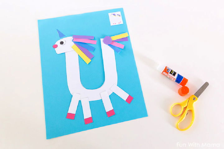 Easy DIY Letter U Unicorn