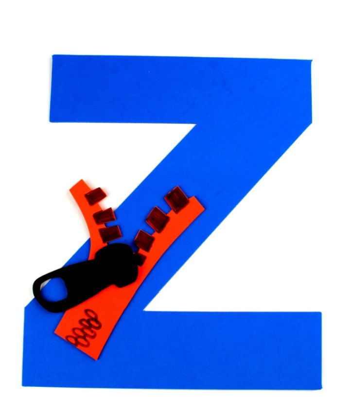 Easy DIY Z is for Zipper