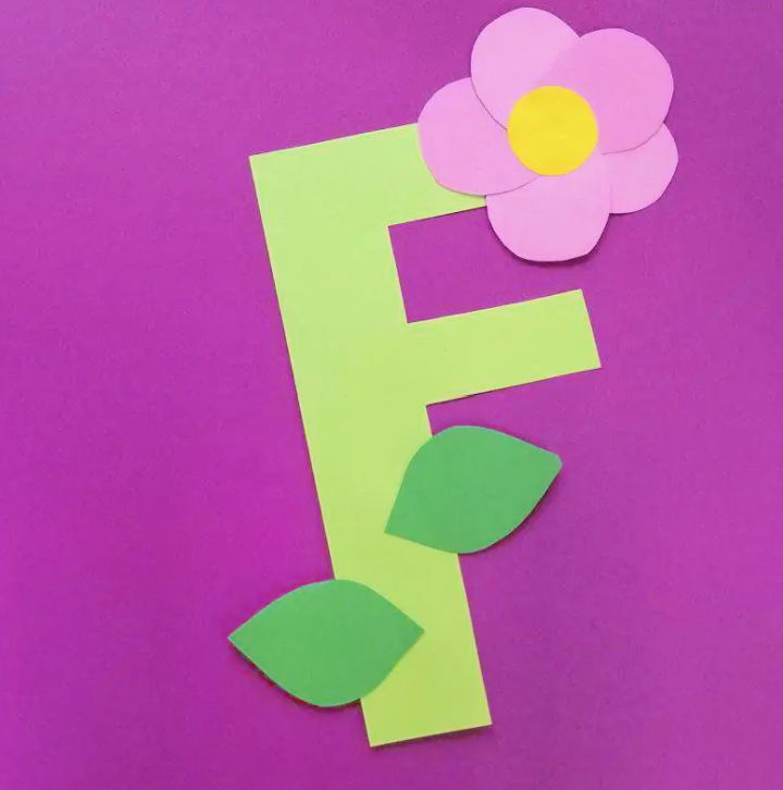 F is for Flower Art and Craft