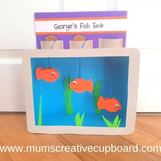 Fish Tank Craft With Cardboard Box