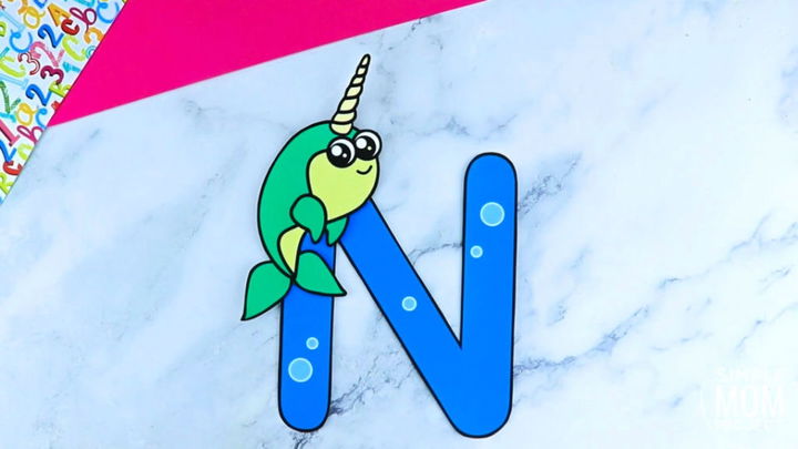 Free Printable Cut and Paste Letter N Craft