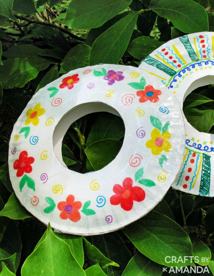 Frisbees Craft Made From Paper Plate