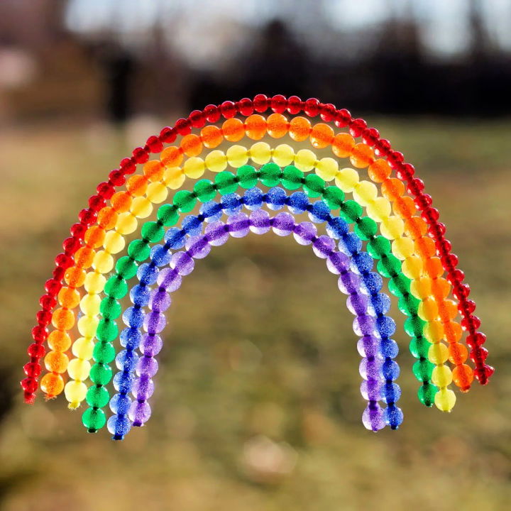 Fused Bead Rainbow Suncatcher Craft