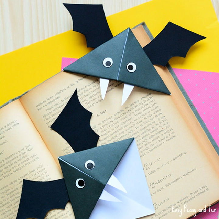 Handmade Bat Corner Bookmarks