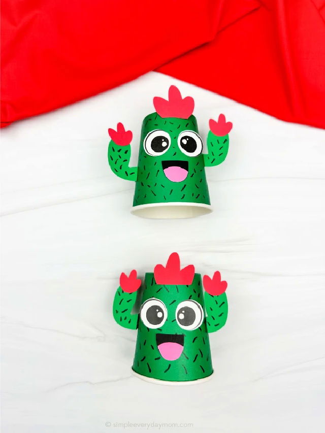 Handmade Cactus Paper Cup