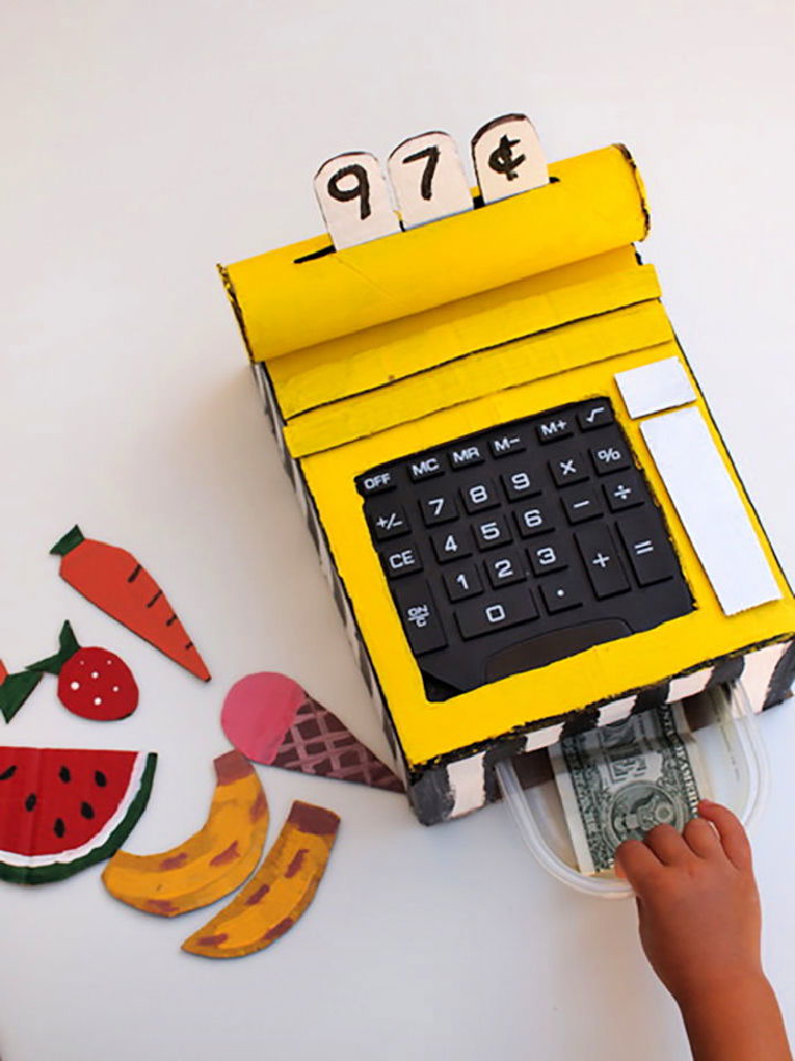 Handmade Cardboard Cash Register