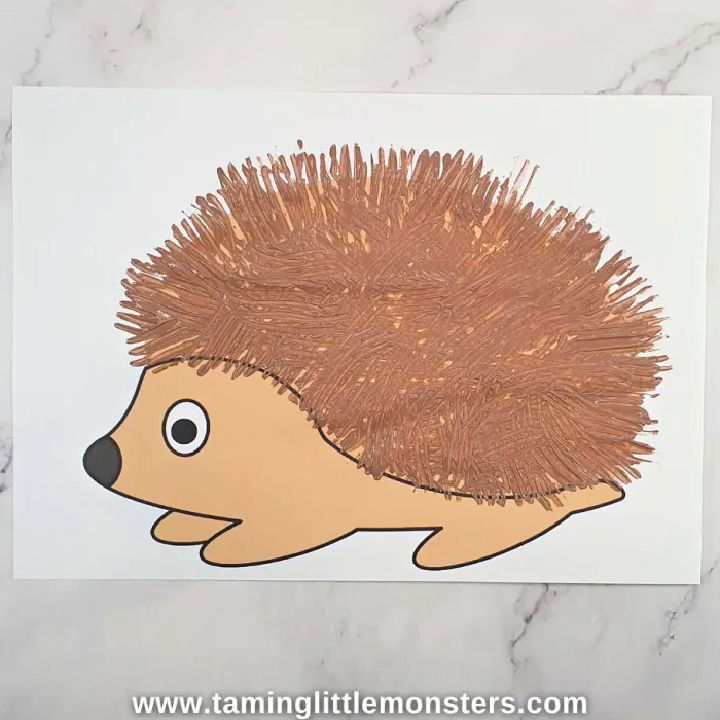  Fork Painted Hedgehog Art