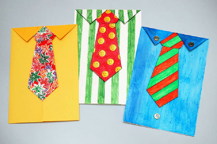 Handmade Necktie Greeting Card