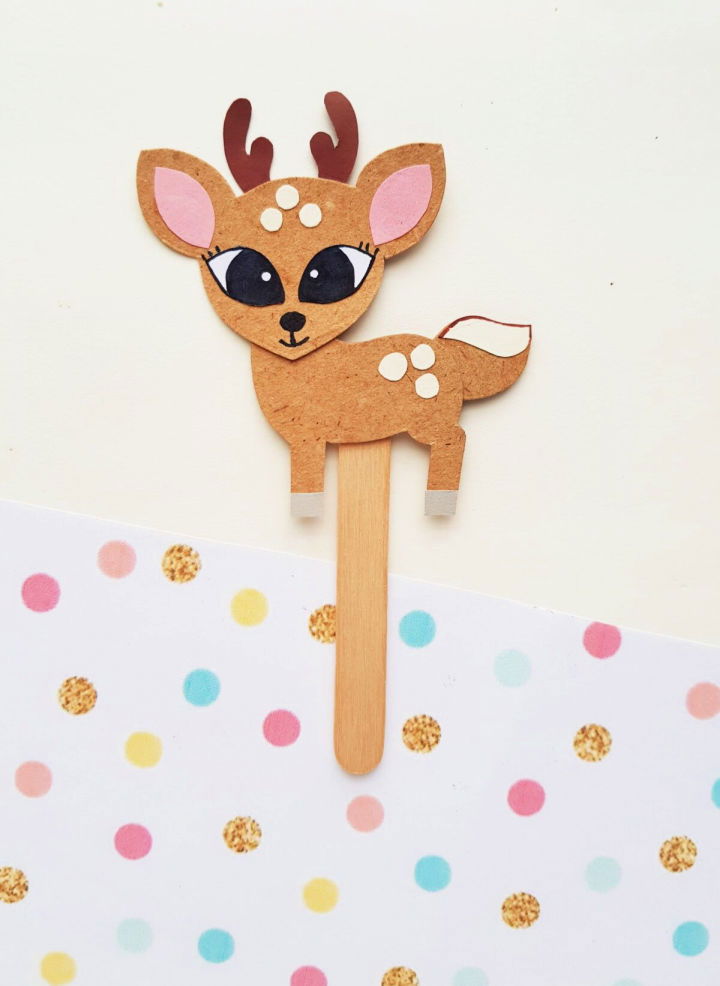 Handmade Paper Deer Puppet