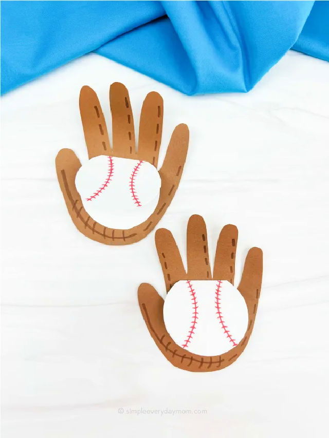 Handprint Baseball Card Craft