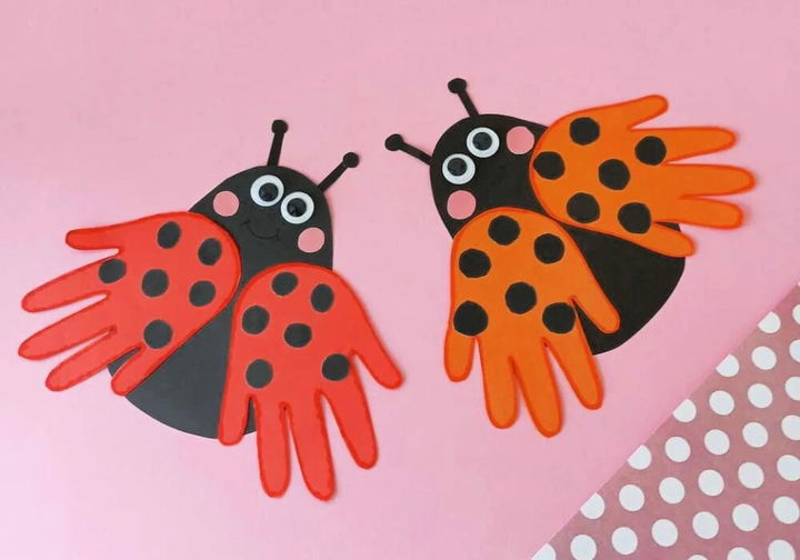 Handprint Ladybug Craft