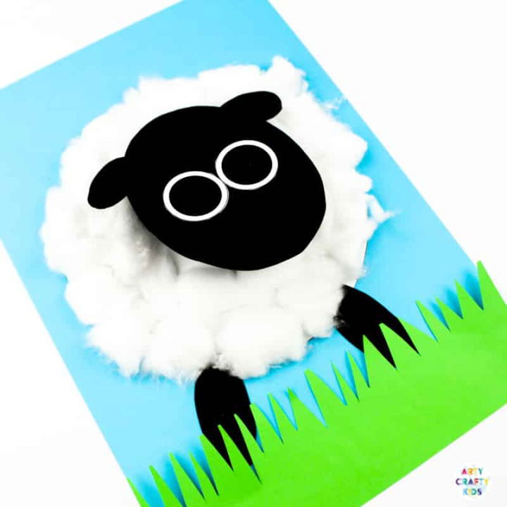 DIY Spring 3D Lamb 