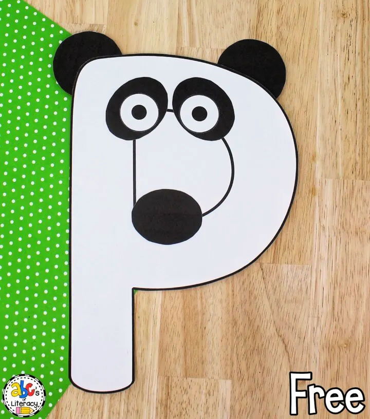 Letter P is for Panda