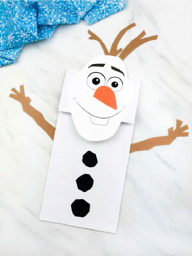 Homemade Paper Bag Olaf