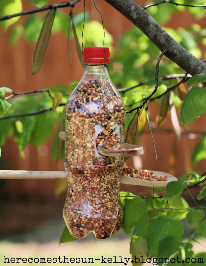 Homemade Soda Bottle Bird Feeder