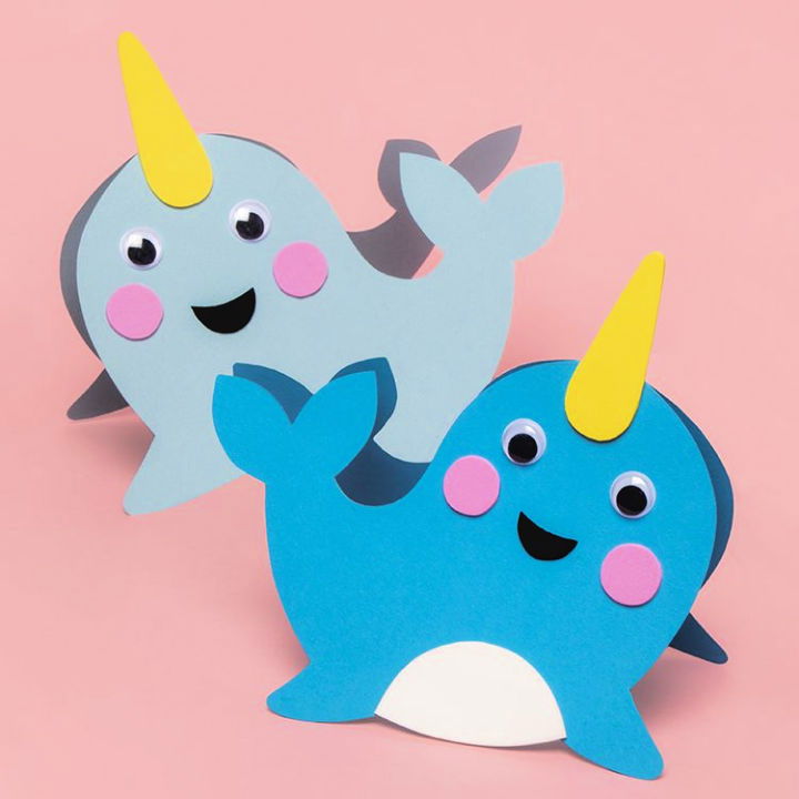 How to Make Narwhal Cards