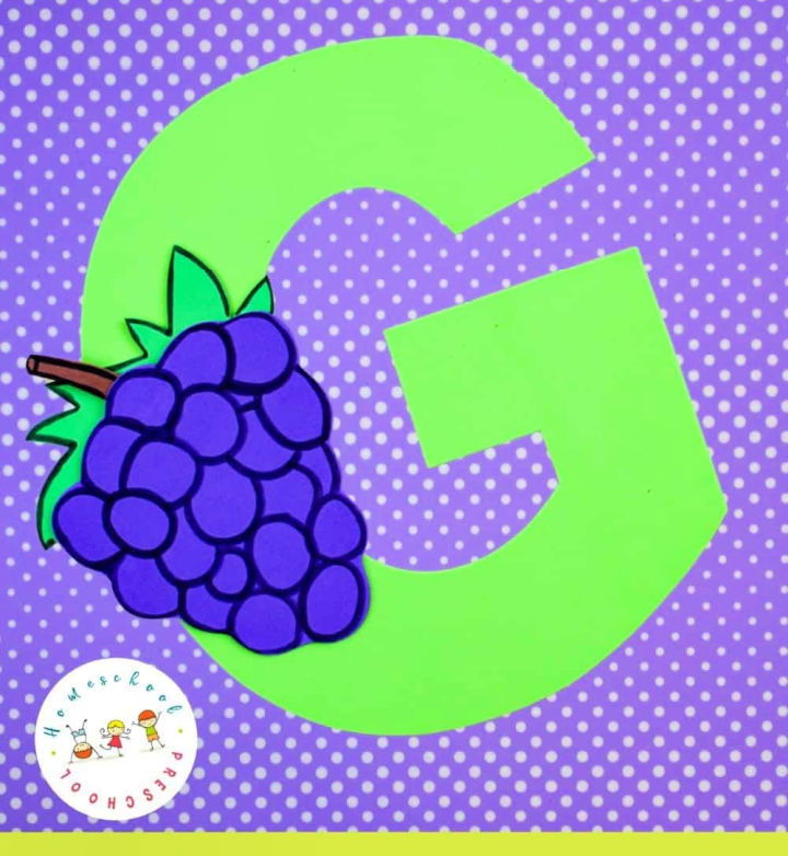 G is for Grapes Craft