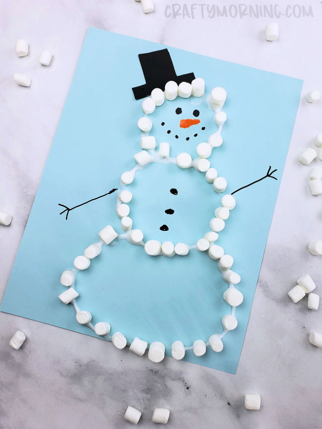 How to Make a Marshmallow Snowman