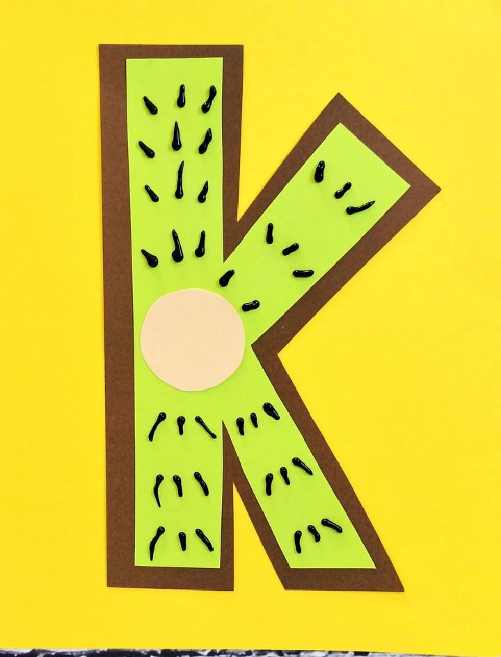 K is for Kiwi Alphabet Craft