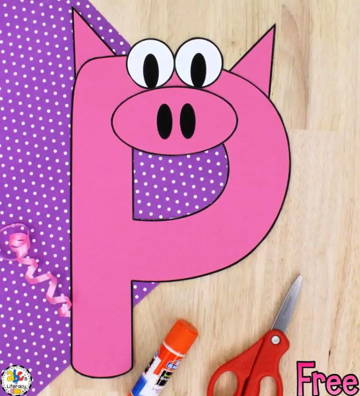 Letter P Pig Craft