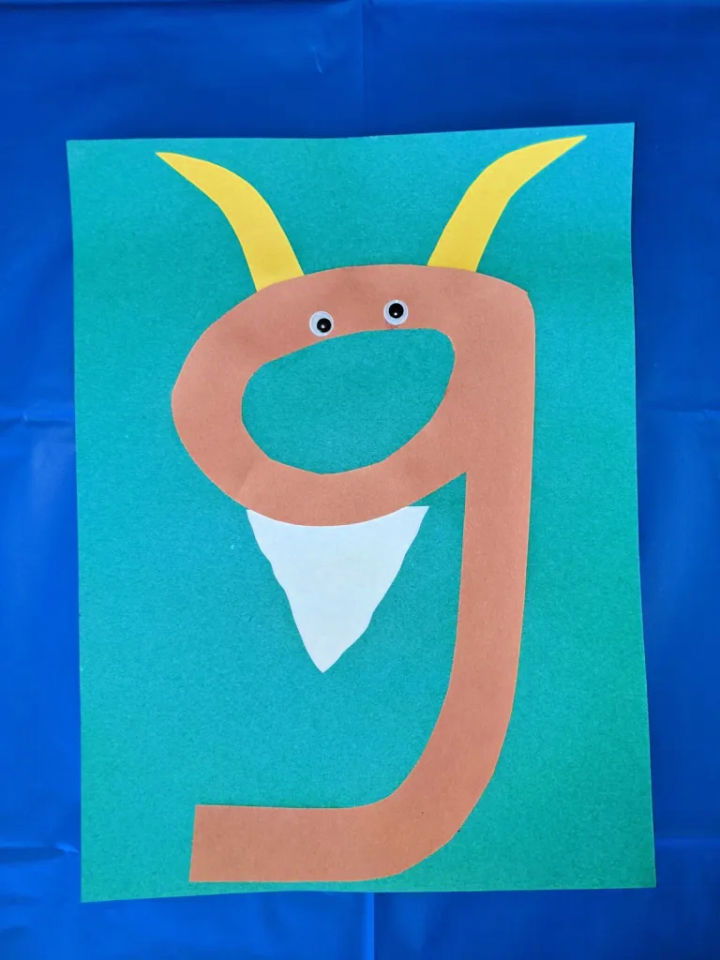 Lowercase Letter G Craft for Preschoolers