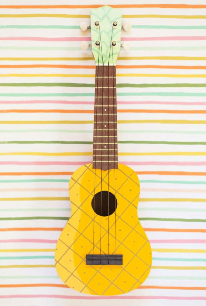 Make a Painted Pineapple Ukulele