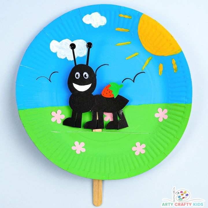 Make an Ant With Paper Plate