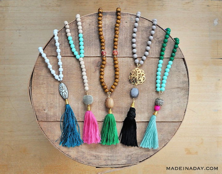 Making Beaded Tassel Necklaces