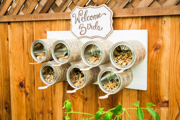 Making a Recycled Bird Feeder