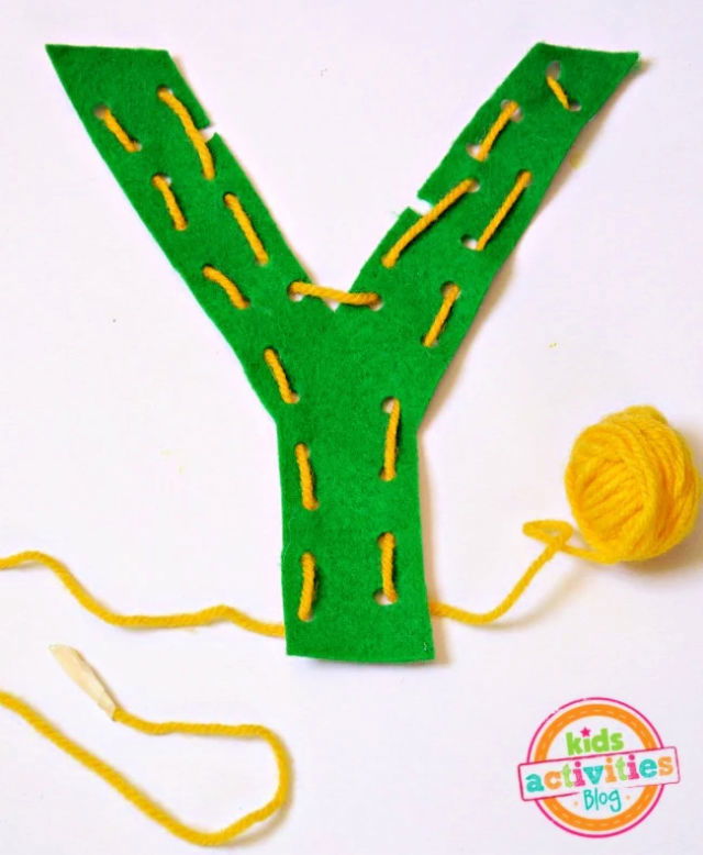 Letter Y is for Yarn for Preschoolers