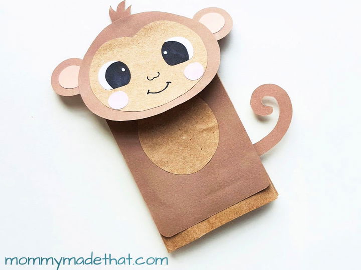 Paper Bag Monkey Puppet Craft