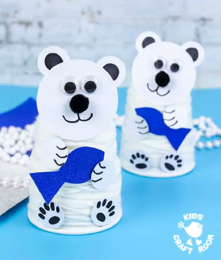 Paper Cup Polar Bear Craft